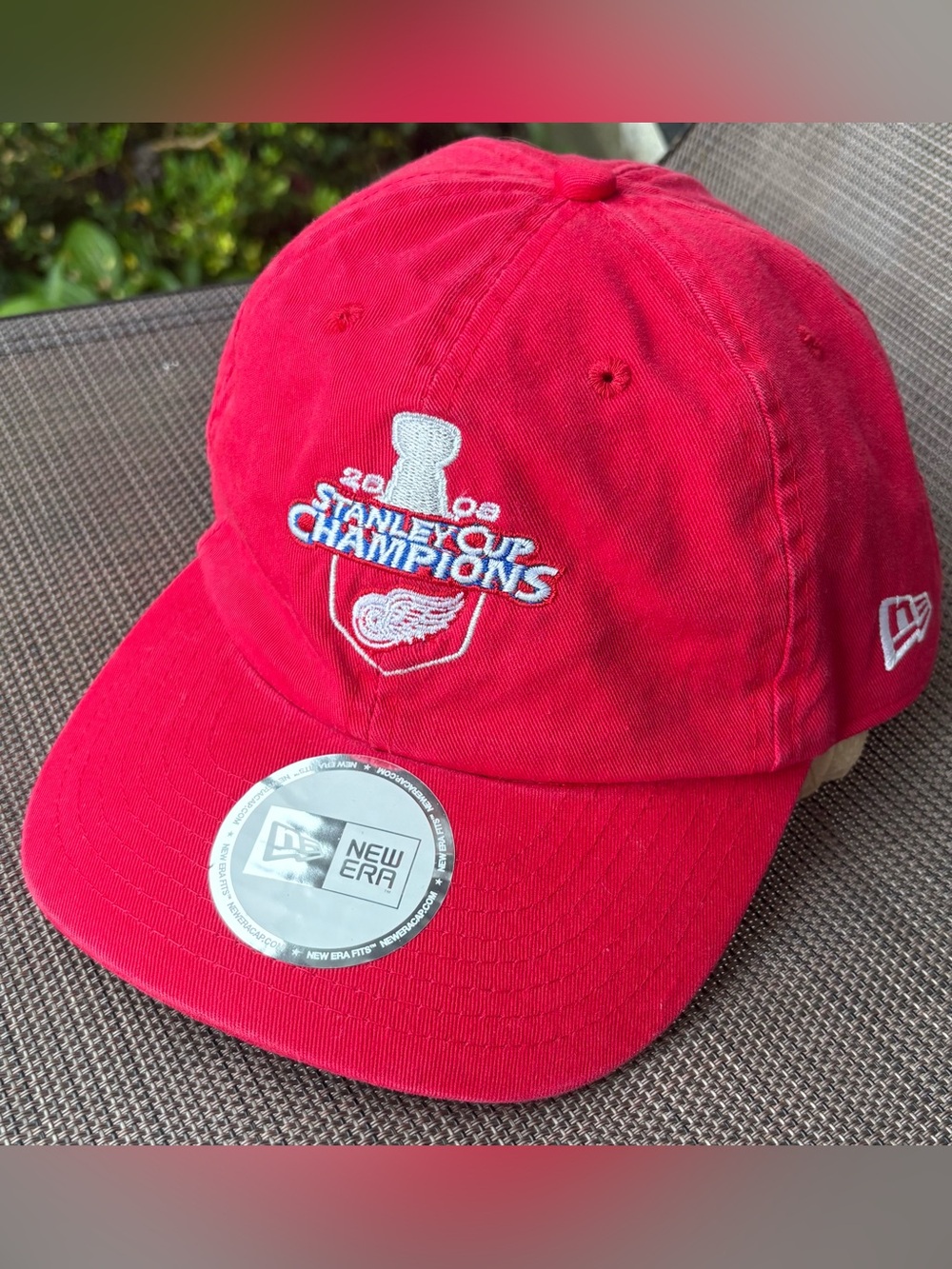 NWT New Era Detroit Red Wings 2008 Stanley Cup Champions Strapback Hat OSFA